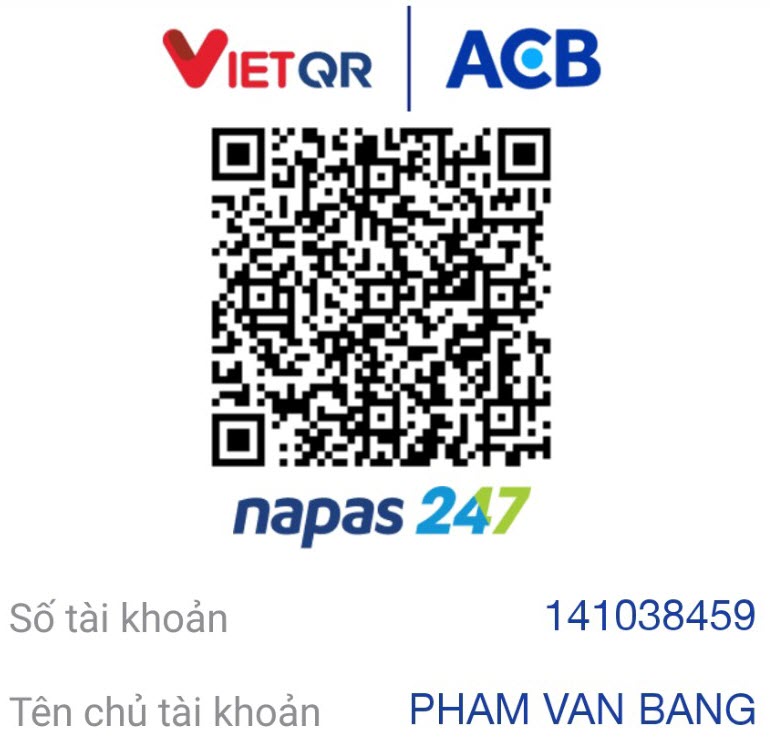 Mã QR ủng hộ
